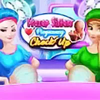 Frozen sisters Pregnancy checkup game screenshot