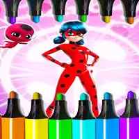 Miraculous Ladybug Coloring Game game screenshot