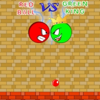 Roter Ball Gegen Grünen König