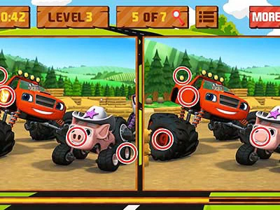 Blaze Monster Machines Unterschiede Spiel-Screenshot