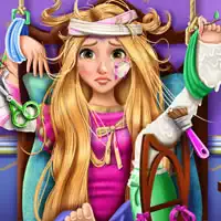 Prințesa Blondă Rapunzel Recuperare La Spital