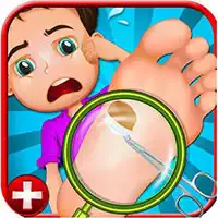 Foot Surgery Simulator 2D - Foot Doctor captură de ecran a jocului