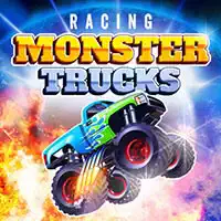 Mega Truck Race Monster Truck Racing Game játék képernyőképe