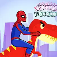 Spiderman T-Rex Runner game screenshot