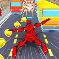 Subway Superhero Robot Niekończące Się Bieganie zrzut ekranu gry