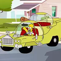 Układanka Samochodowa Simpsonowie