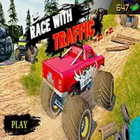 Ultimate Montertruck Race Traffic 3D:llä