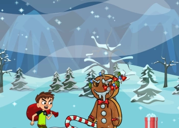 Ben 10 Christmas Run στιγμιότυπο οθόνης παιχνιδιού