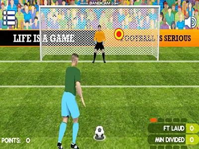 Penalty Shooters 2 mängu ekraanipilt