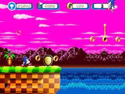Sonic Path Adventure mängu ekraanipilt